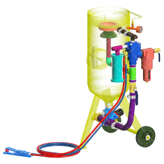 110lb Sandblasting Pot Industrial Minerals (NZ) Ltd