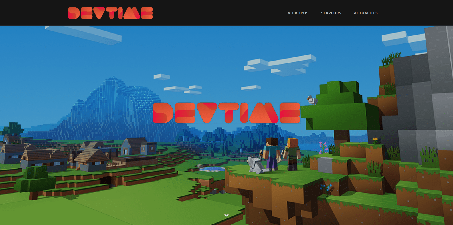 Minecraft Site OnePage Minestia
