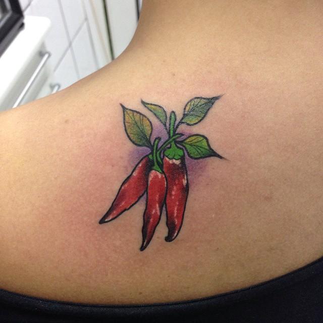 Tatuagens de Pimenta para se inspirar Tatuagens legais 55 Tatuagens de Pimenta Criativas e Inspiradoras