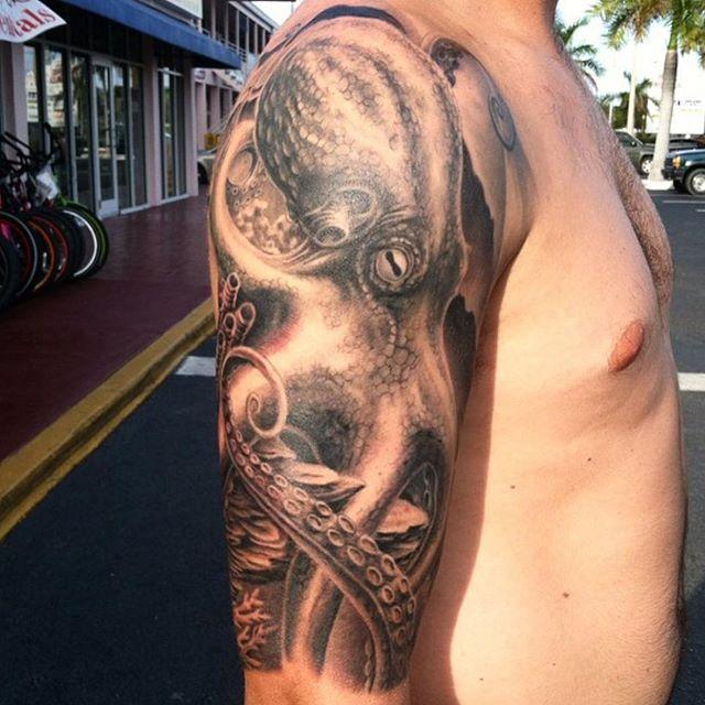 60 Tatuagens de Polvo Impressionantes Fotos