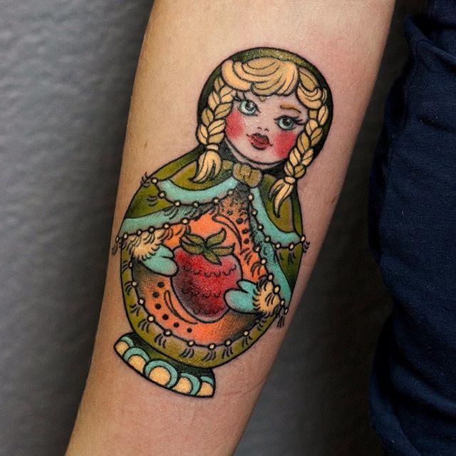 Boneca Palito Tatuagem Genuardis Portal Car Interior Design 60 Tatuagens de Boneca Russa Matrioska Fotos Lindas
