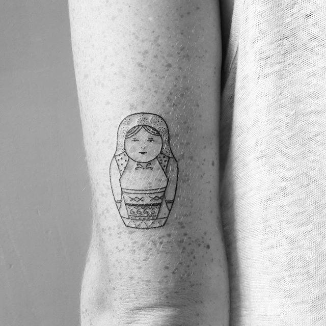 Boneca Palito Tatuagem Genuardis Portal Car Interior Design 60 Tatuagens de Boneca Russa Matrioska Fotos Lindas