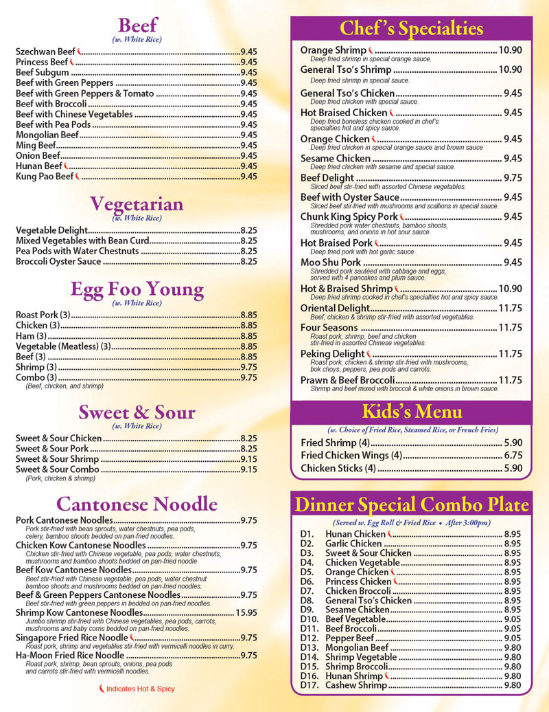 Minh's Gourmet Chinese Restaurant