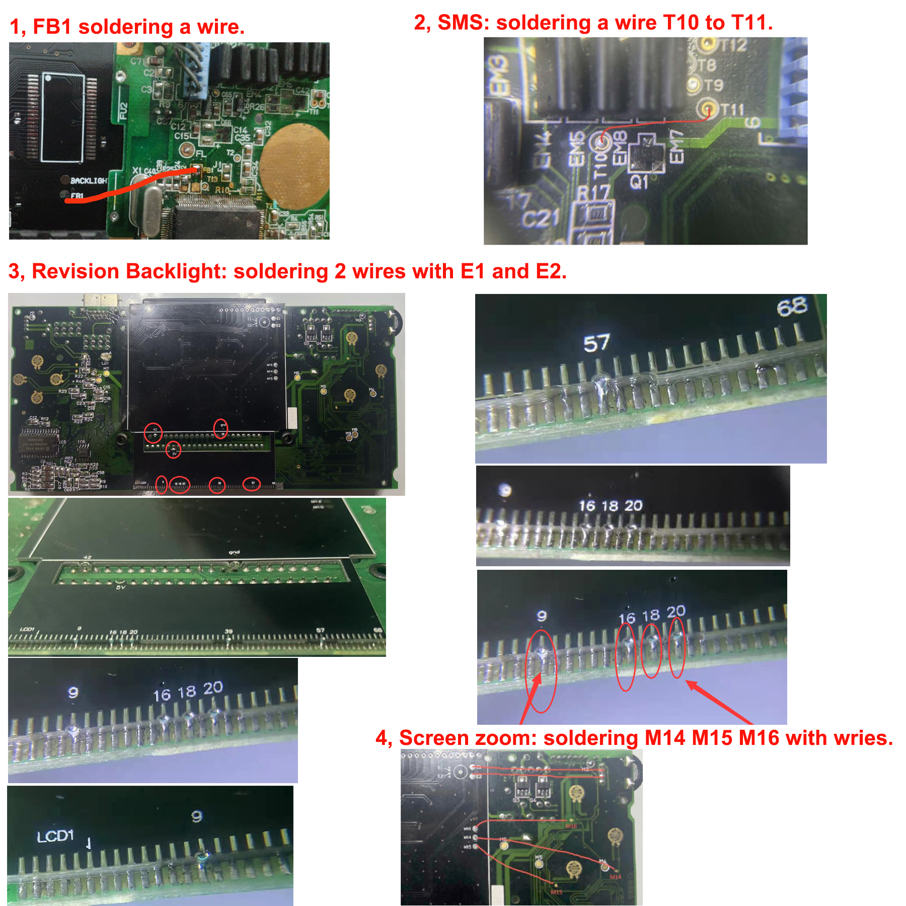 Segh Game Gear LCD Replacement MOD REV3.1 Manual MiniHere