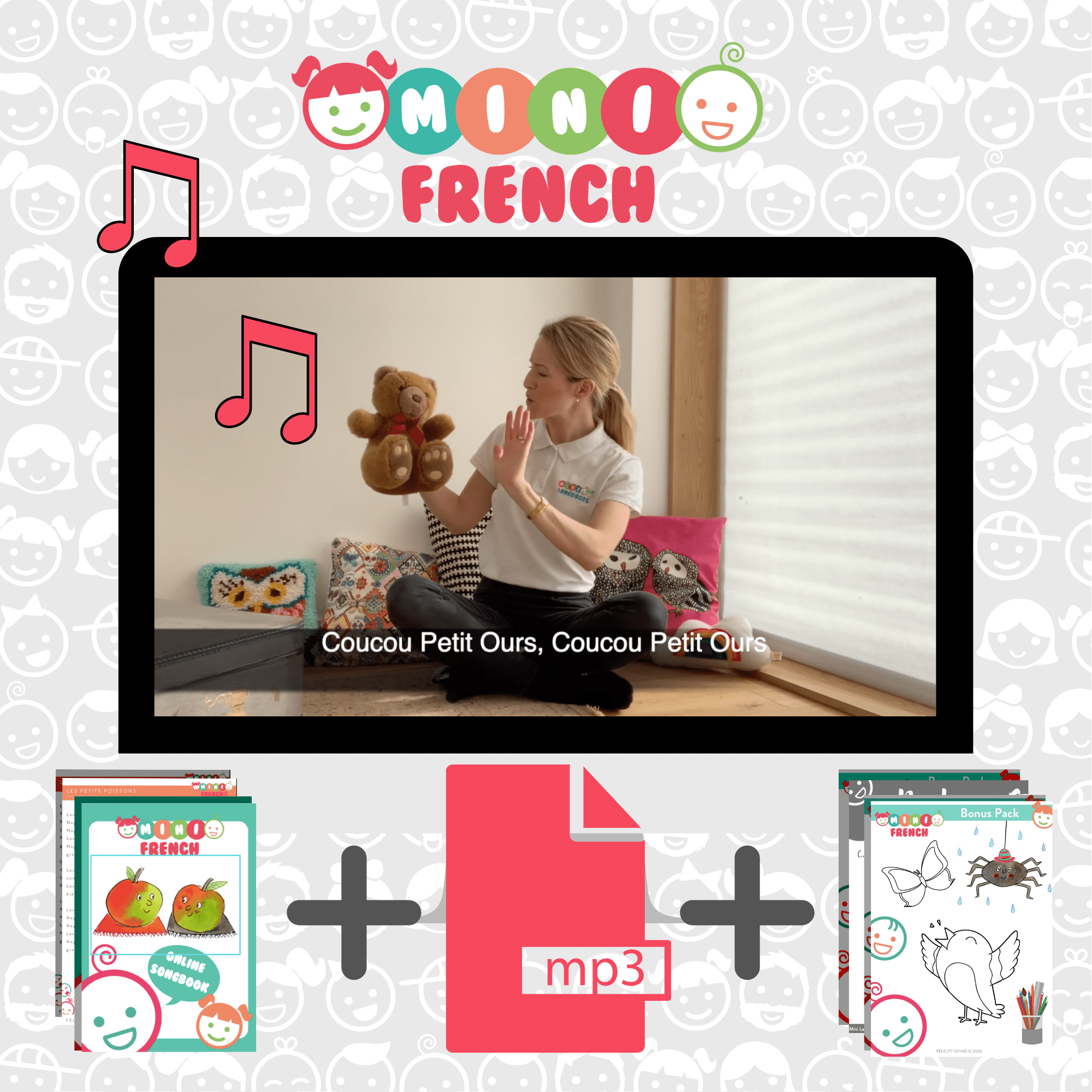 Kids French Music & Movement Online Course Mini Languages