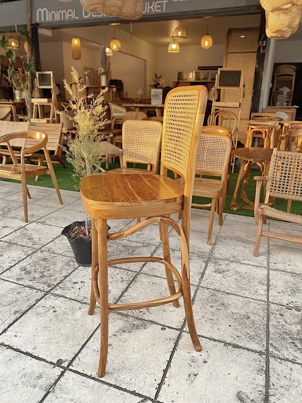 Teak Stool Bar » Minimal Design Phuket