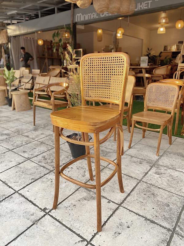 Teak Stool Bar » Minimal Design Phuket