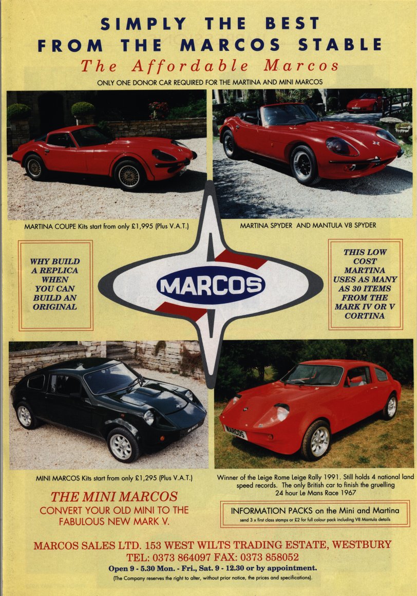 The Affordable Marcos Advert