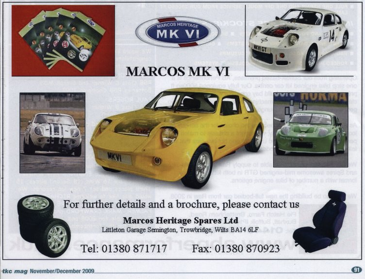 Marcos Heritage Mk. VI Advert