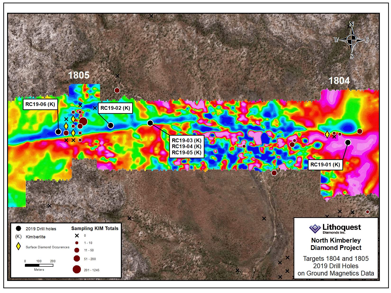 Lithoquest Discovers Two New Kimberlites on the North Kimberley Diamond