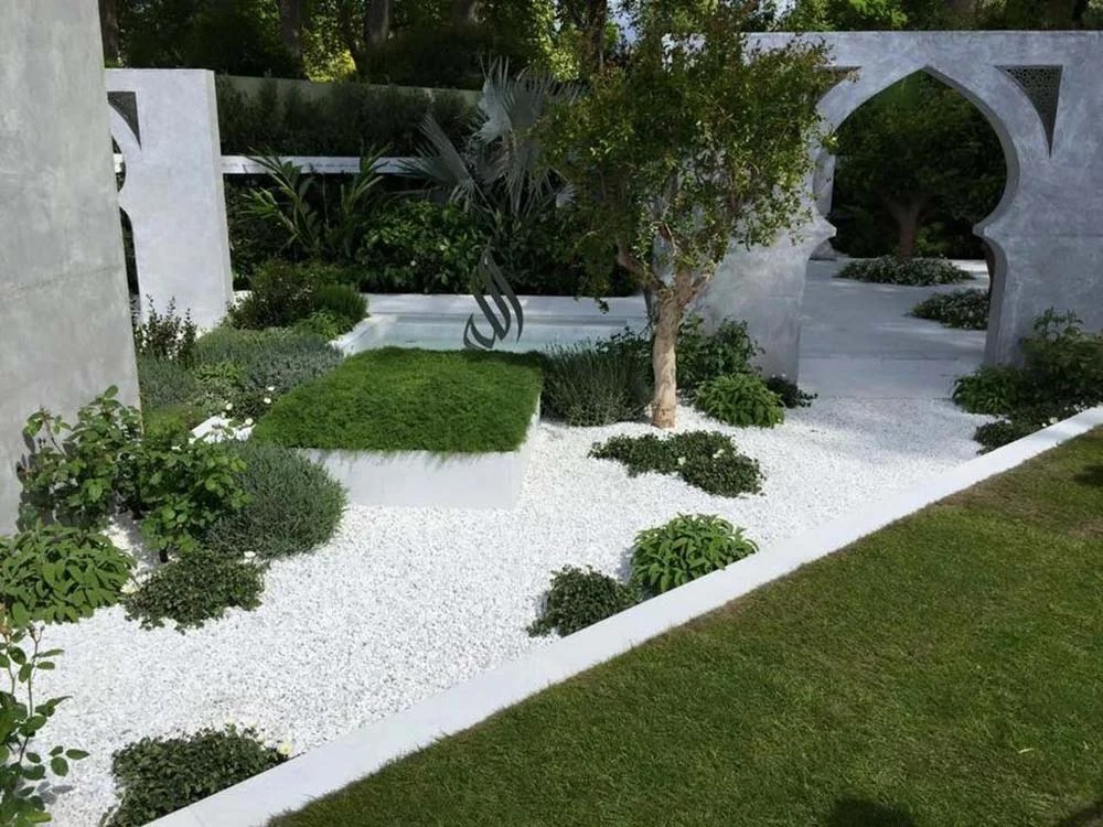 10 Creative Ideas to Decorate Garden with Snow White Pebbles