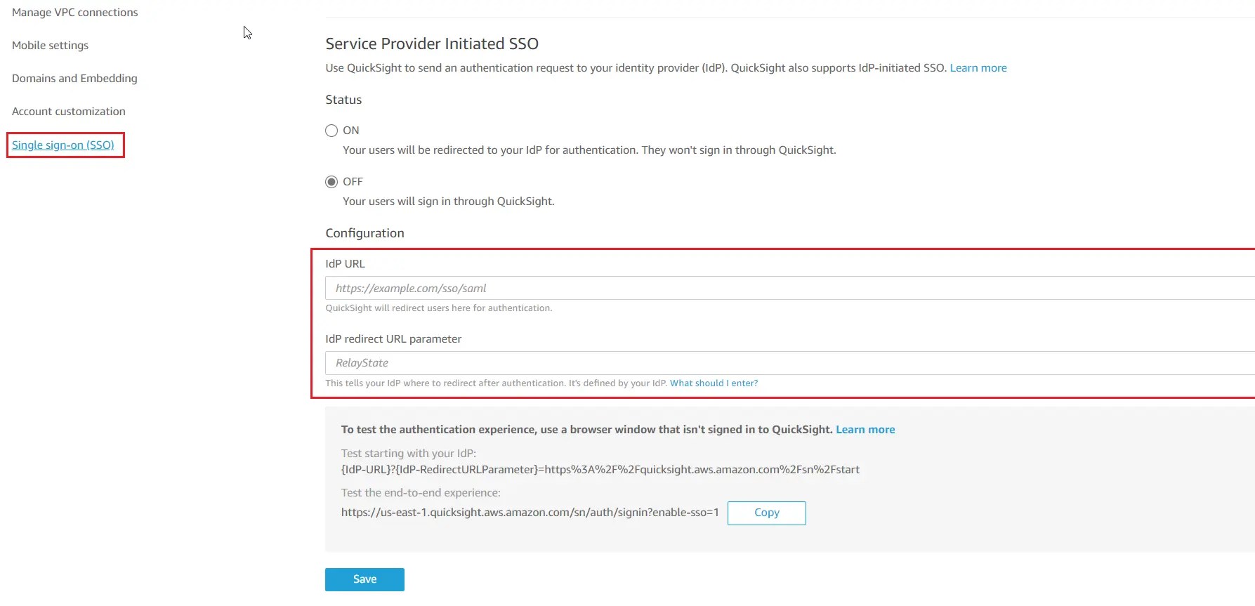 AWS Quicksight Single Sign On AWS Quicksight SSO Integration
