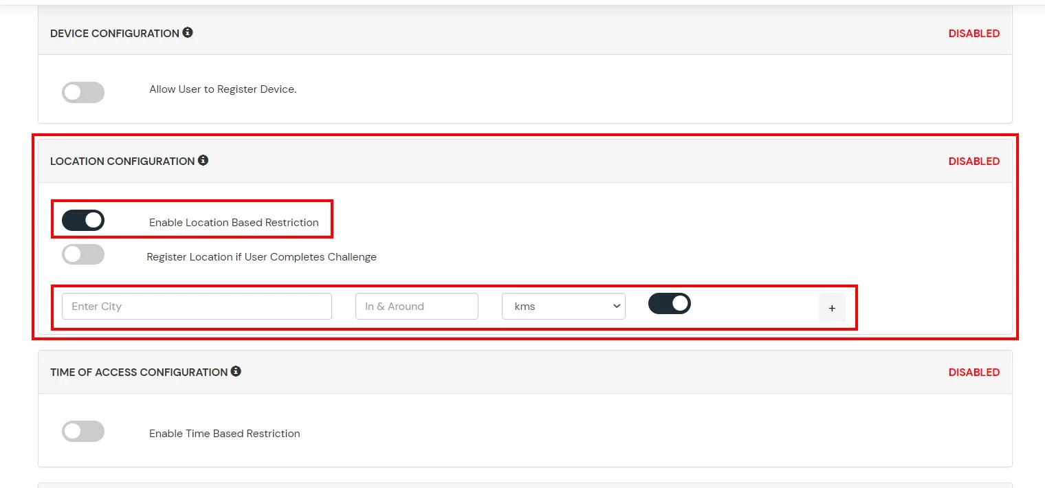 Office 365 Location Restriction miniOrange