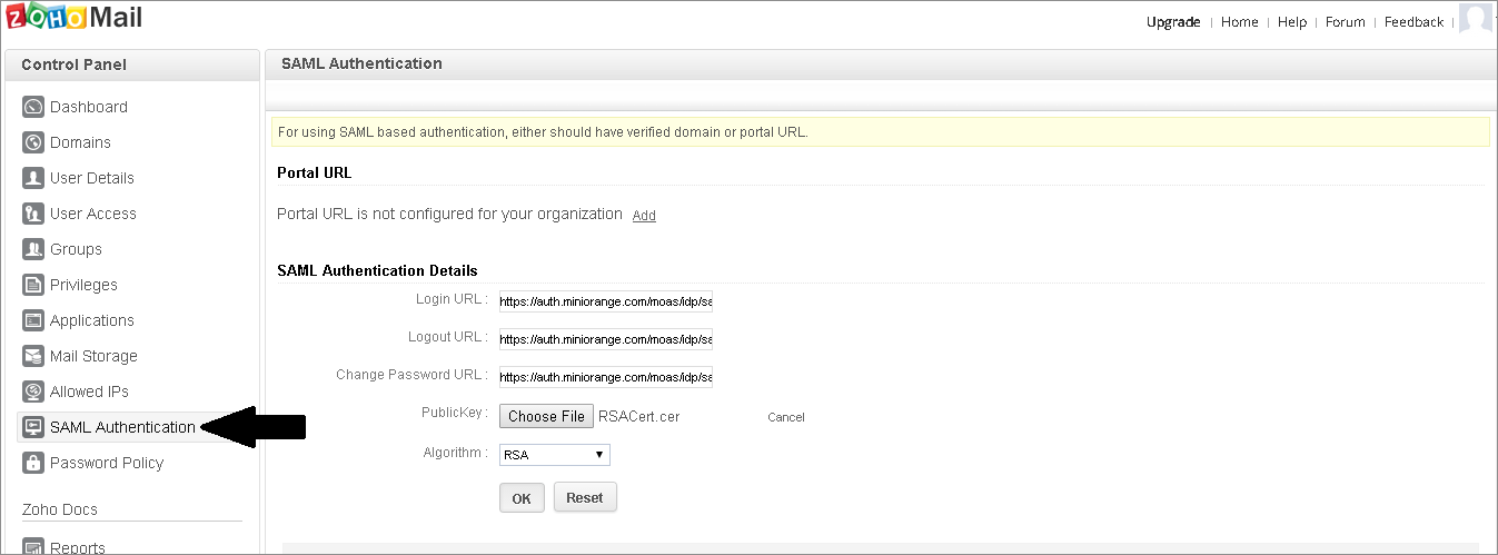 Zoho TwoFactor Authentication (2FA) MultiFactor Authentication