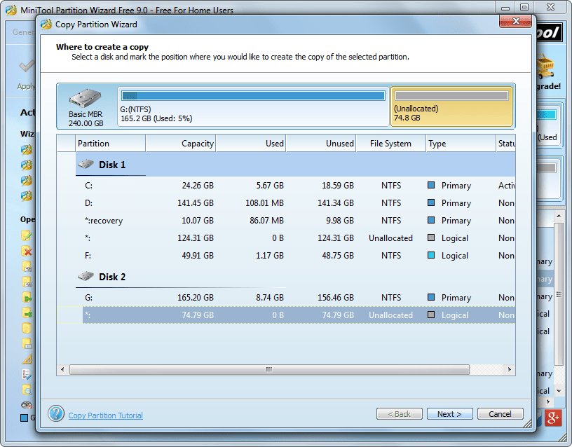 A Fast Way to Backup Data from One Disk to Another Disk