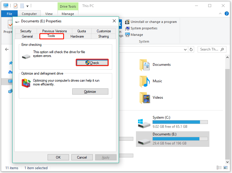 What Command Checks for File System Errors in Windows 10? MiniTool