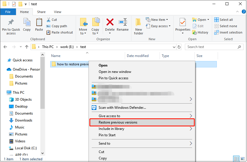 How to Restore Files/Folders From a Previous Version MiniTool