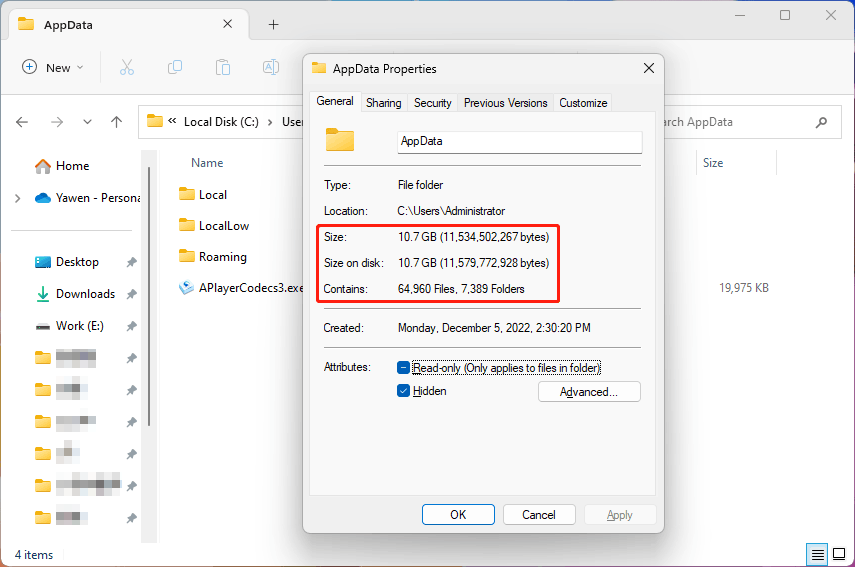 How to Clean up the AppData Folder on Windows 11 or Windows 10? MiniTool