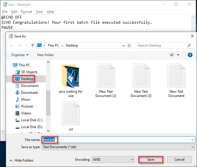 How To Create & Run A Batch File On Windows 10 MiniTool