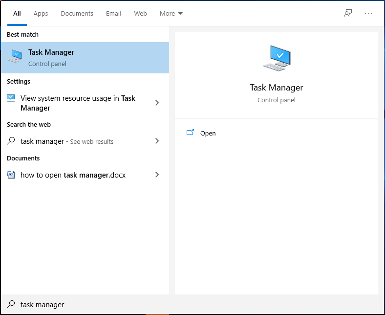 How to Open Task Manager on Windows 10? 10 Ways for You! MiniTool