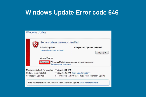 Windows Update Error Code 646 What’s It & How To Fix
