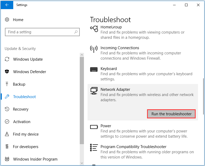 Fixed Windows Did Not Detect Any Network Hardware