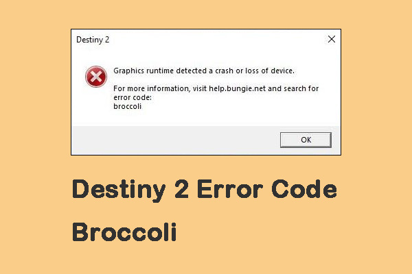 Destiny 2 Error Code Broccoli Follow the Guide to Fix It!