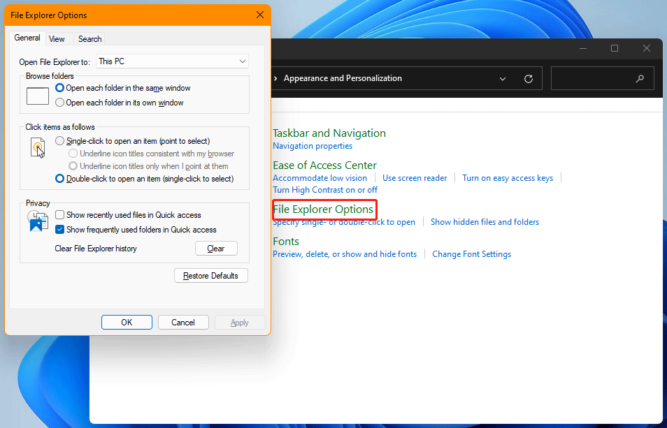 How to Open Folder Options in Windows 11? MiniTool