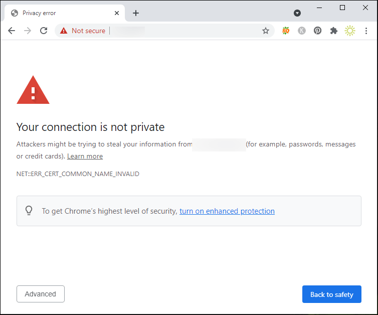 Fix Some Common Chrome Connection Errors while Browsing a site