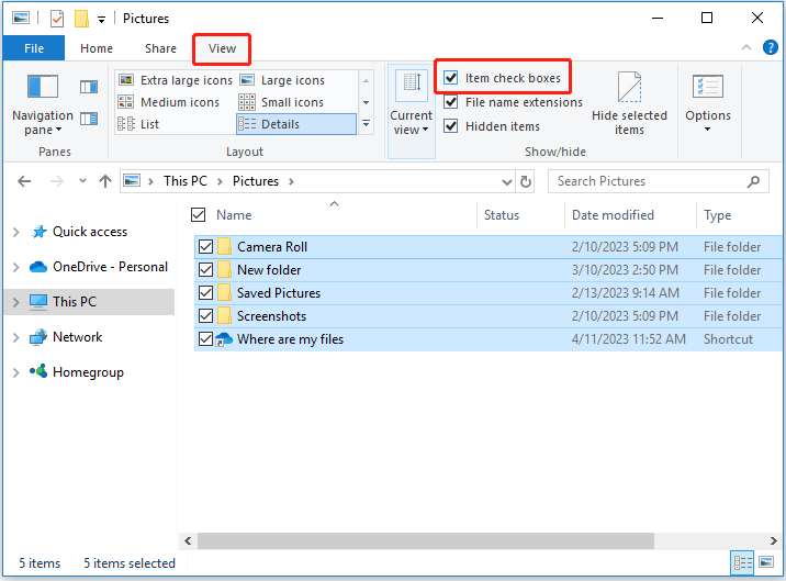 How to Enable Selection Checkboxes in File Explorer Windows 10 MiniTool