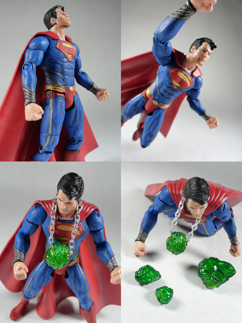 Custom Superman Man of Steel Classic Repaint 6" DC Universe Action