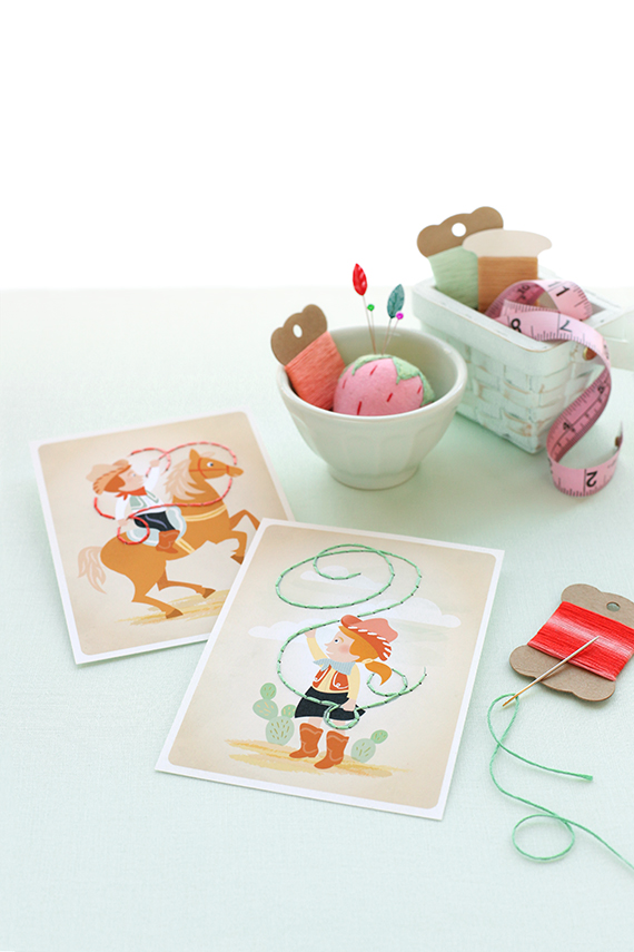 Sewing Cards Printables for Kids Julep