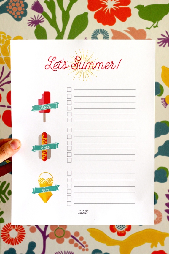 “Let’s Summer!” Checklist (Free Printable!) Julep
