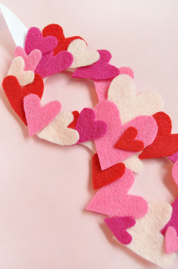 DIY Felt Heart Mask Julep