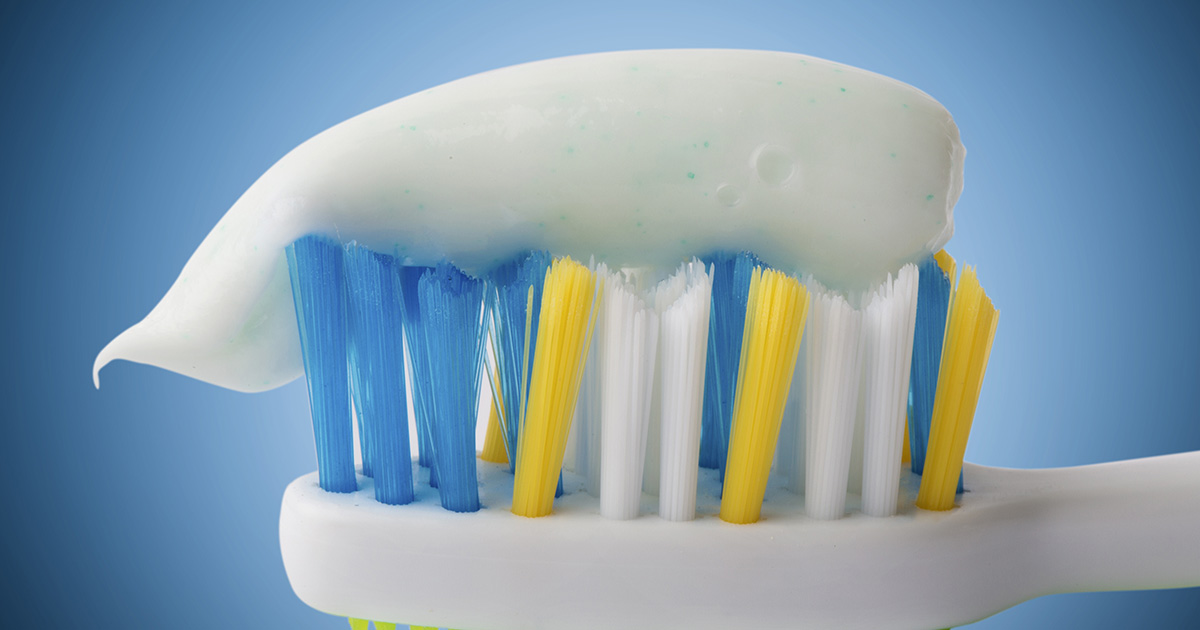 Top Toothbrush and Toothpaste