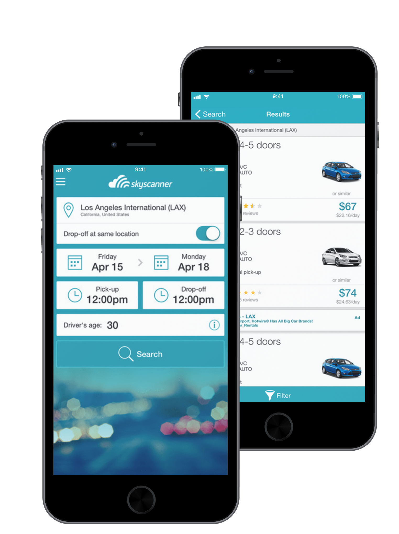 Travel App Development Skyscanner Car Rental Miquido