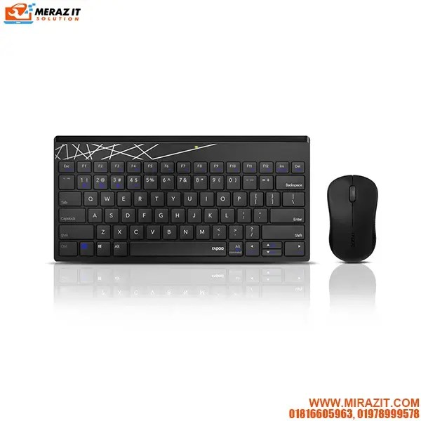 Rapoo 8000S Wireless Keyboard Mouse Combo Price in Bangladesh Meraz