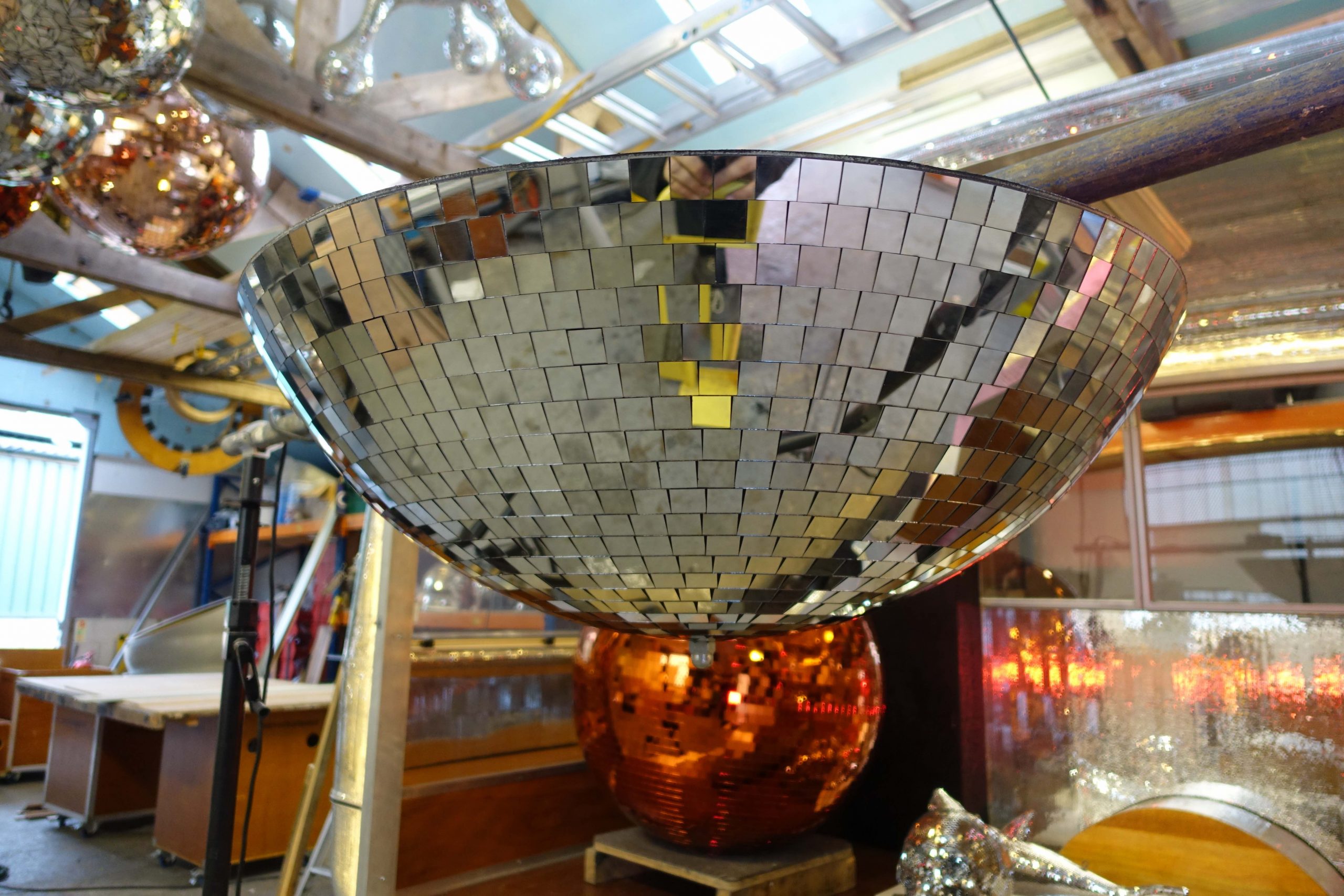Custom mirror balls, bespoke projects and mirrored props Mirror Ball Paul