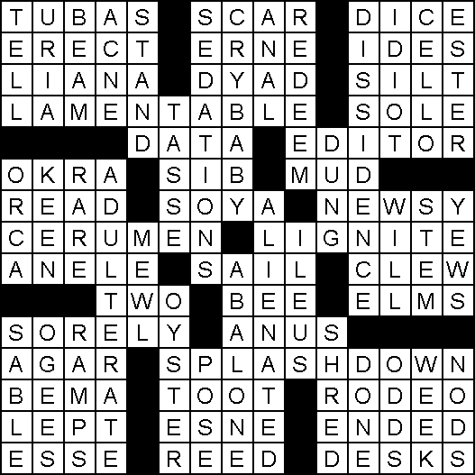 Solution for Crossword Puzzle of September 27, 2018
