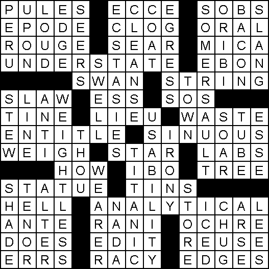 newsday crossword puzzle for may 07 2019 by stanley newman creators crossword puzzle lillys