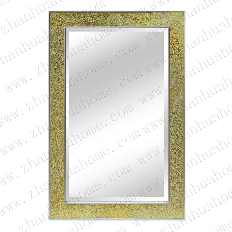 Large 311/2 x 471/2 rectangular frameless glass mirror, China