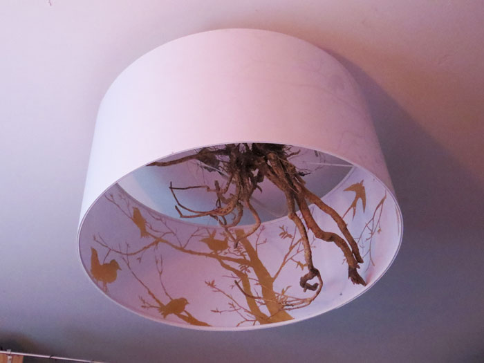Lampenschirm mit goldenen Vögeln Mirunkel