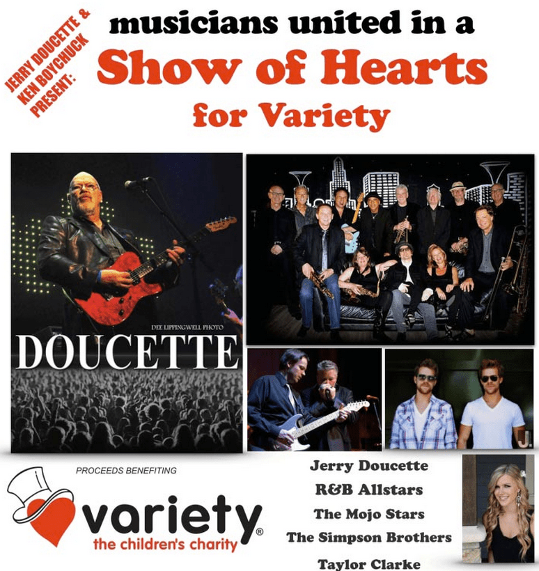 Jerry Doucette and Bands in a Show of Hearts for Variety » Vancouver
