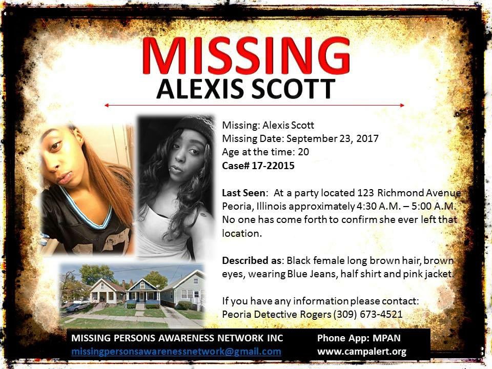 Alexis Scott Illinois Missing Person Directory