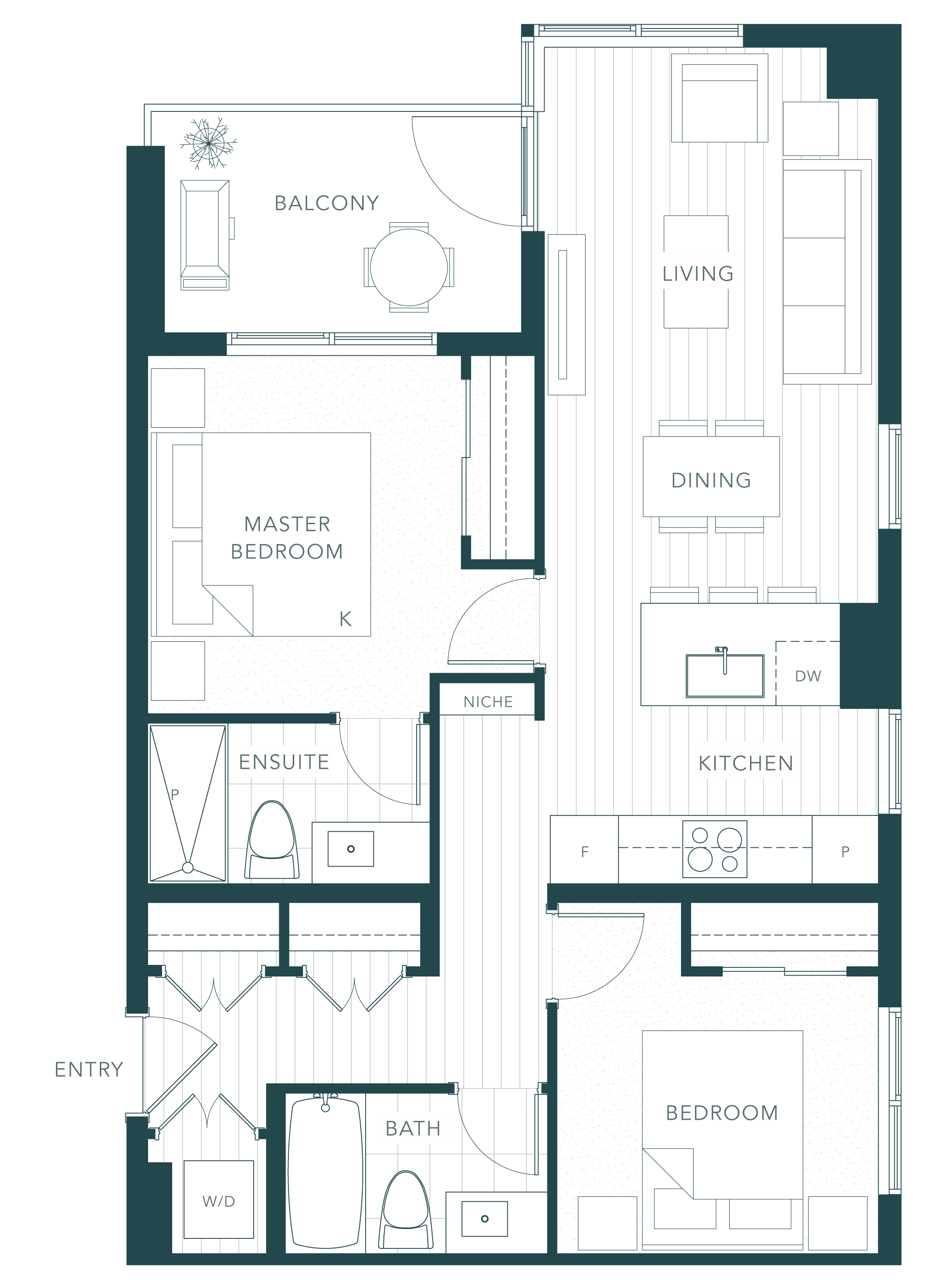 Kelowna Rentals Bertram 2 Beds Condos Floorplan Mission Group Kelowna