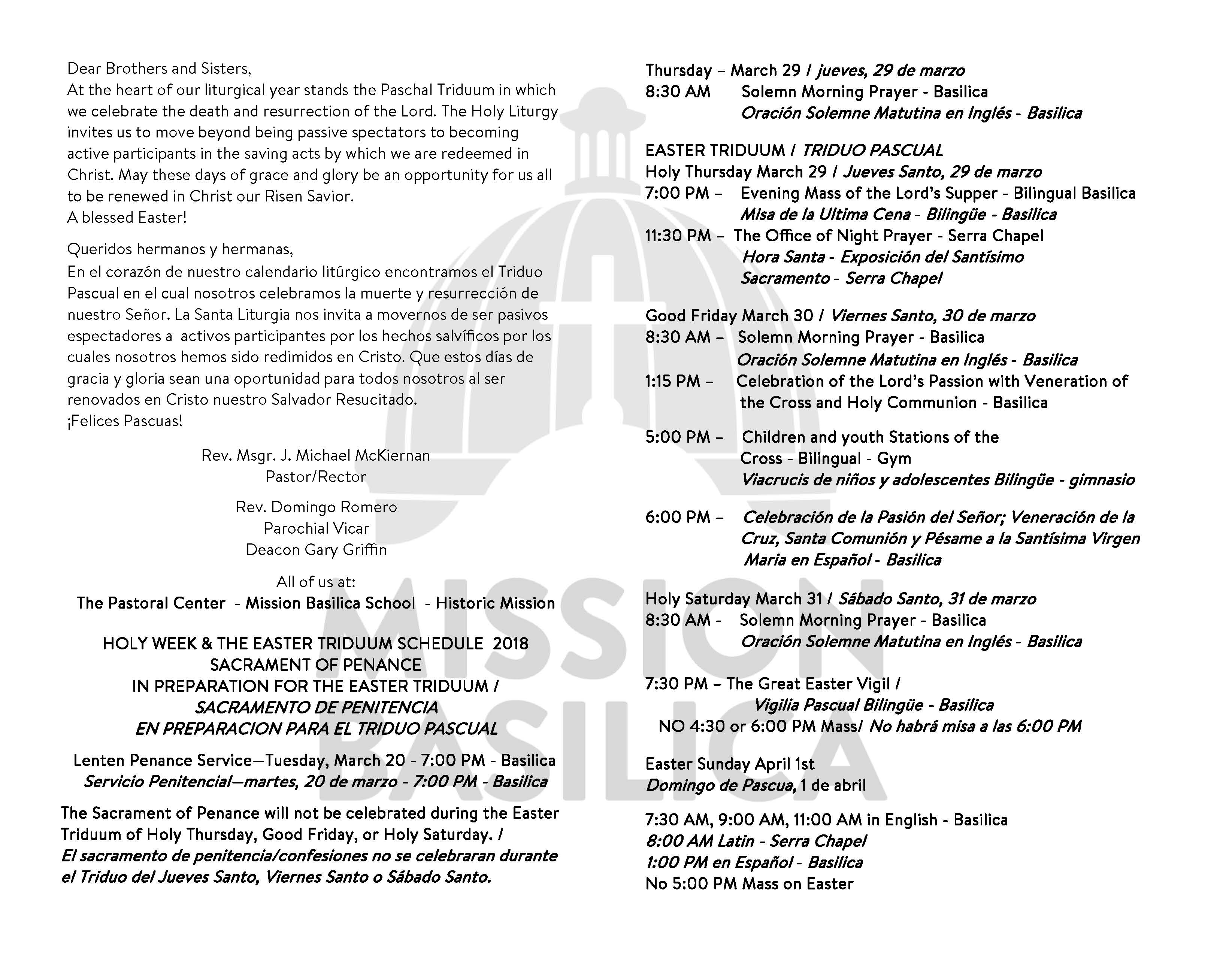 Basilica Mass Times Mission San Juan Capistrano