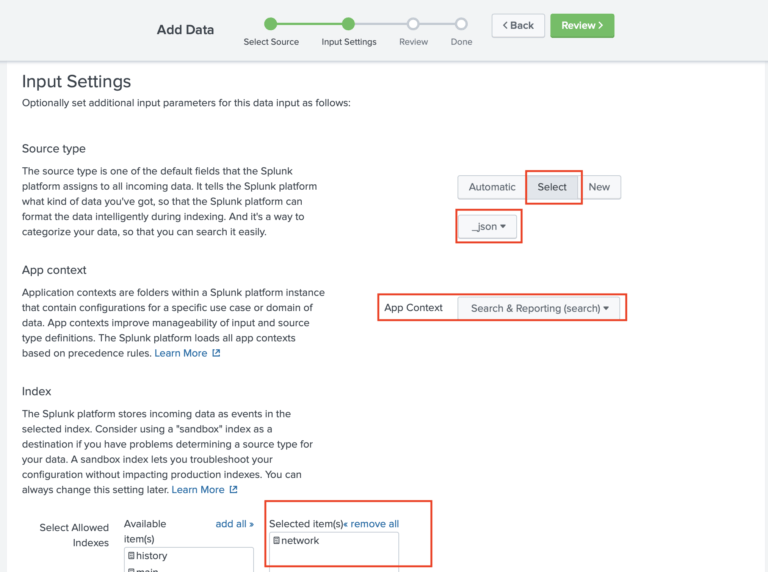 Integrating Splunk with Mist hooks Mist