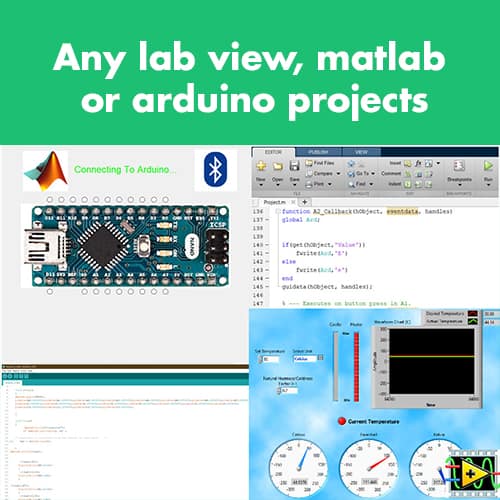 Any lab view, matlab or arduino projects Mitash Digital