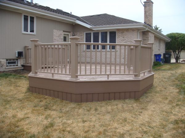 Hexagon Backyard Deck Mitchell Construction