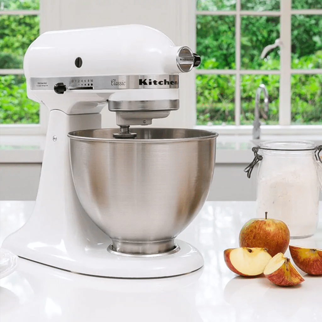 KitchenAid K45 Classic Stand Mixer White UK Plug 5K45SSBWH